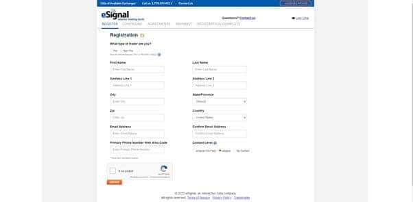 Overview, configuration and features of the eSignal platform